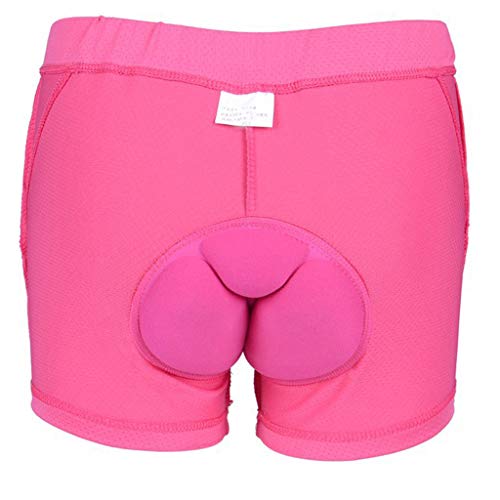 Battnot Radlerhose Damen Herren Unisex Fahrradhosen Bequeme Unterhose Gepolsterte Schnelltrockende Radunterhose Kurz Radsportshorts Elastische Atmungsaktive Sitzpolster 3D Radhose Polster Sitzpolster von Battnot