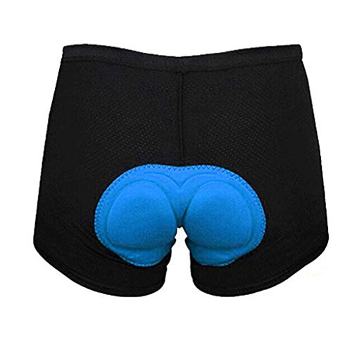 Battnot Radlerhose Damen Herren Unisex Fahrradhosen Bequeme Unterhose Gepolsterte Schnelltrockende Radunterhose Kurz Radsportshorts Elastische Atmungsaktive Sitzpolster 3D Radhose Polster Sitzpolster von Battnot