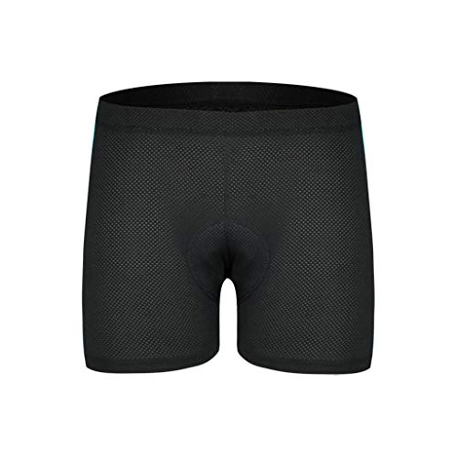 Battnot Radlerhose Herren Damen Unisex Gepolstert Schnelltrockende Radunterhose Kurze Radsportshorts Fahrradhosen mit Elastische Atmungsaktive mit Sitzpolster 3D Silikon Radhose Polster Unterwäsche von Battnot