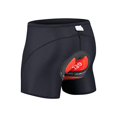 Battnot Radlerhose Herren Damen Unisex Gepolstert Schnelltrockende Radunterhose Kurze Radsportshorts Fahrradhosen mit Elastische Atmungsaktive mit Sitzpolster 3D Silikon Radhose Polster Unterwäsche von Battnot