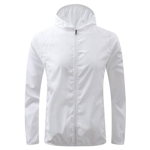 Battnot Regenjacke Herren Wasserdicht Ultraleichte Dünne Faltbare Regenmantel Atmungsaktiv Fahrrad Regenjacke Sport Outdoor Regenjacke Herren Softshell Leicht Outdoorjacke Übergangsjacke von Battnot