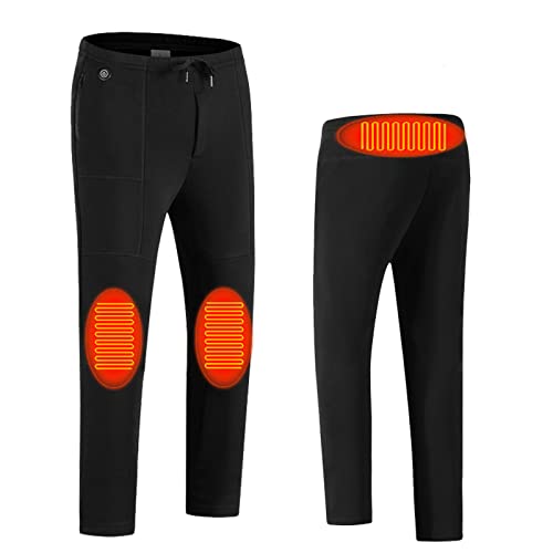 Battnot Thermo Beheizte Hose Herren, Winter-USB-Elektrisch Heizhose KäLtebestäNdige Thermo-Unterhose Heizhose, Wärmehose, Beheizte Leggings Elektrische USB-Beheizte Hose (Ohne Powerbank) von Battnot