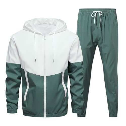 Battnot Trainingsanzug Herren Jogginganzug Langarm Reißverschluss Jogging Anzug Sweatshirt Trainingsanzug Herren XL Jogginganzug Herren Sportanzug Freizeitanzug 2-Teilig Set für Freizeit Sport von Battnot