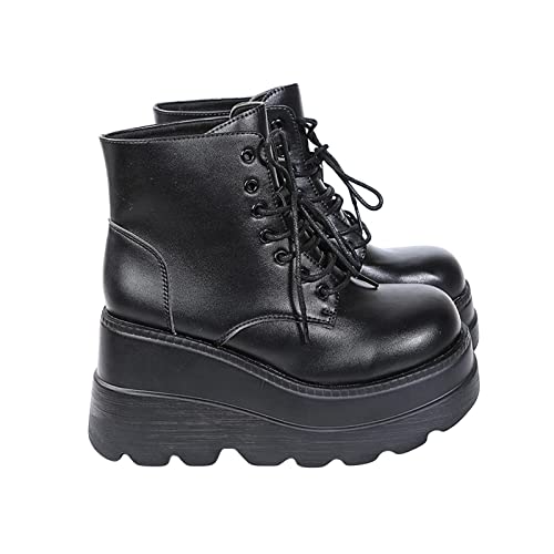 Battnot Winterstiefel Damen Winterschuhe Kurzschaft Schnürstiefel Gothic Vintage Stiefeletten Schuhe Plateau Stiefel Chunky Heel Schuhe Damen Winter Gothic Punk Plateau Stiefel Goth Stiefeletten Battnot Winterstiefel Damen Winterschuhe Kurzschaft Schnürstiefel Gothic Vintage Stiefeletten Schuhe Plateau Stiefel Chunky Heel Schuhe Damen Winter Gothic Punk Plateau Stiefel Goth Stiefeletten von Battnot