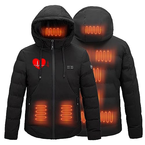 Beheizbare Jacke Herren Damen mit kapuze Softshell Heizjacke Warm Winterjacke 9 Heizzone Beheizte Jacke Heizjacke Wärm Beheizbare Weste Winter Warm Daunenjacke– Camping, Reise, Festival, Winter Beheizbare Jacke Herren Damen mit kapuze Softshell Heizjacke Warm Winterjacke 9 Heizzone Beheizte Jacke Heizjacke Wärm Beheizbare Weste Winter Warm Daunenjacke– Camping, Reise, Festival, Winter von Battnot