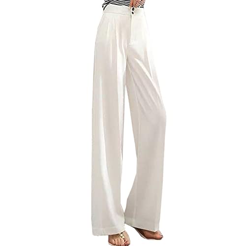 Damen Hosen Elegant Lose Lounge Weite Hose Outdoor Jogpants Trainingshose Yogahose Hose Damen Hohe Taille Wide Leg Hose Damen Hose Weites Bein Lang mit Taschen Loose Fit Baggy Freizeit von Battnot