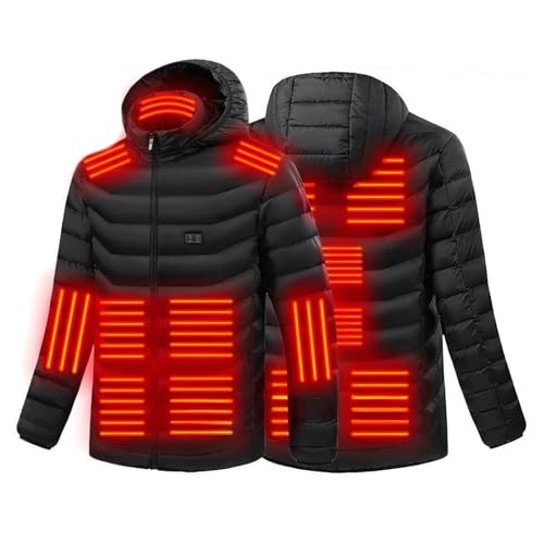 Heizjacke Beheizbare Weste Herren Damen Beheizte Weste Jacke Elektrische Heheizte Kleidung mit 15 Heizzone Winterjacke Wärm Beheizbare Jacke Heizweste mit Heizung für Wandern Jagd Motorrad Camping von Battnot