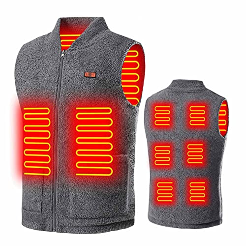 Heizweste Herren Beheizbare Weste, Damen Beheizte Weste mit 8 Heizzone, USB Elektrische Heizweste, Heizjacke für Outdoor Camping ärmellos Jacke Mit Heizung, Wärmeweste Usb Elektrisch Heated Vest von Battnot