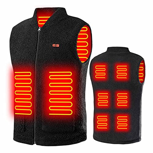 Heizweste Herren Beheizbare Weste, Damen Beheizte Weste mit 8 Heizzone, USB Elektrische Heizweste, Heizjacke für Outdoor Camping ärmellos Jacke Mit Heizung, Wärmeweste Usb Elektrisch Heated Vest von Battnot