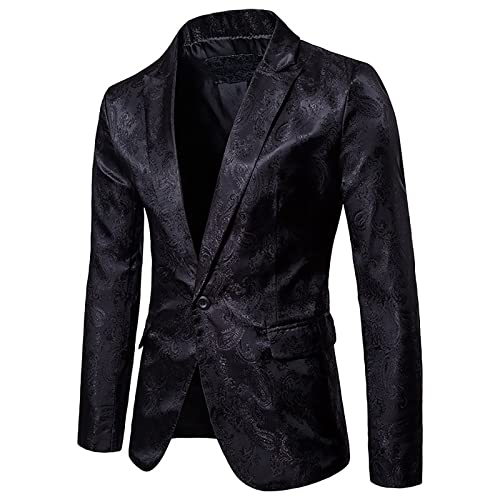 Herren Sakko Slim Fit MäNner Blazer Modern Freizeit Leichte Jackett Anzugjacke Herren Regular Fit Anzug Sakko Freizeit Für Männer Klassisch Jacke Für Hochzeit Business Anzugjacke Outwear Mantel von Battnot