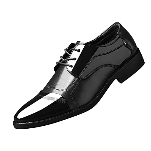 Business Schuhe Herren, Anzugschuhe Herren Lederschuhe Business Oxford Derby Schuhe Hochzeits Klassischer Schnürschuh Männer Anzugschuhe Brogues Hochzeitsschuhe Schnürhalbschuhe von Battnot
