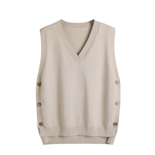 Pullunder Damen Ärmellos Strick Pullover Damen Weste Strick Pullover Ämellos Einfarbig Pullunder Damen Weste Strick Pullunder Strickweste Baumwoll Vest Strick Feinstrick für Business und Freizeit Pullunder Damen Ärmellos Strick Pullover Damen Weste Strick Pullover Ämellos Einfarbig Pullunder Damen Weste Strick Pullunder Strickweste Baumwoll Vest Strick Feinstrick für Business und Freizeit von Battnot