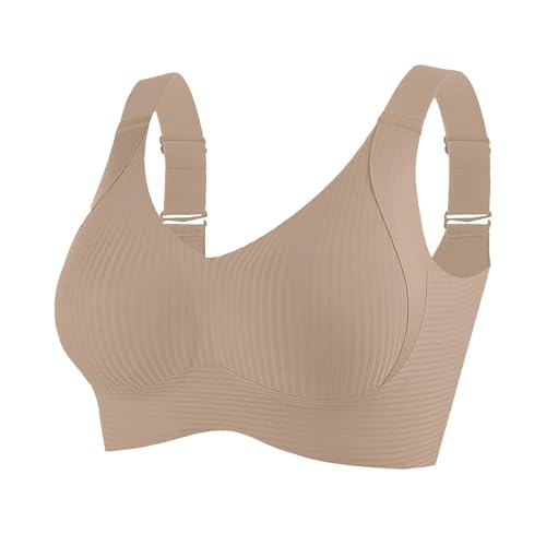 Sport BH Damen BH Starker Halt Push Up Bra Ohne Bügel BHS Wireless Seamless Stütz Große Größen Bequem Soft Schlaf Bralette Anti Sagging Yoga Outdoors Shapewear Bralette Soft Bra Bustier von Battnot