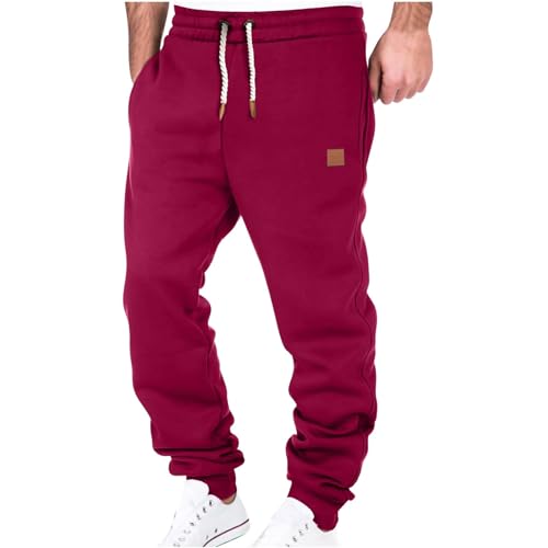Sport Hose Herren Langgröße Fitness Sweat Hosen Herren Elastischer Bund Lang Sporthose Sweathose mit Taschen Casual Jogginghose Herren Trainingshose für Jogging Gym Cargo Hosen Herren Jogginghose von Battnot