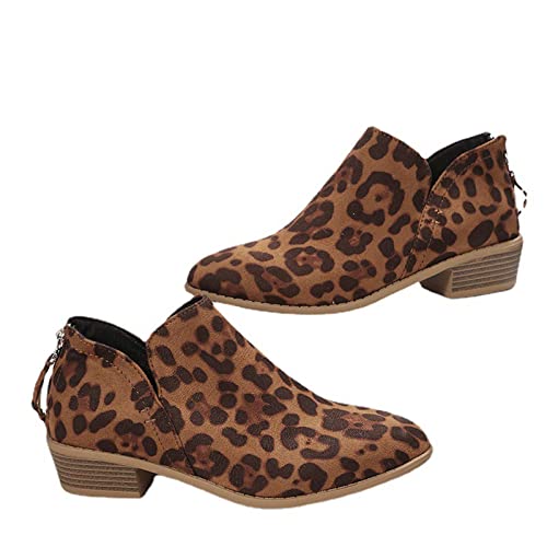 Stiefeletten Damen Elegant Booties mit Niedrige Absätze Retro Leopardenmuster Frauen Bootie Herbst Winter Stiefel Ankle Boots Knöchel Schuhe Gummistiefel Damen Freizeitschuhe Stiefeletten Damen Elegant Booties mit Niedrige Absätze Retro Leopardenmuster Frauen Bootie Herbst Winter Stiefel Ankle Boots Knöchel Schuhe Gummistiefel Damen Freizeitschuhe von Battnot