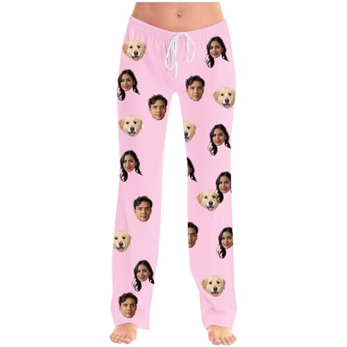 Weihnachten Pyjama Hose Damen Schlafanzug Pyjama Lang Weihnachtspyjama Anime Bequeme Schlafhose Pyjamahose Warm Kawaii Schlafanzug Weihnachten Geschenk Personalisierte Pyjamahose 01 rosa S von Battnot