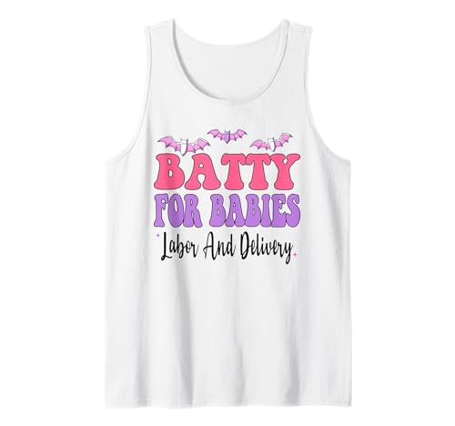 Batty Für Babys Arbeit Und Lieferung Lustige Krankenschwester Halloween Tank Top Batty Für Babys Arbeit Und Lieferung Lustige Krankenschwester Halloween Tank Top von Batty For Babies Labor And Delivery Funny Nurse