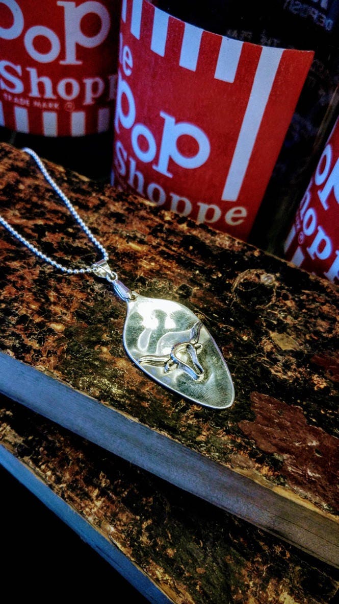 Lange Horn Demi Tasse Löffel Schale Anhänger. Kostenloser Versand Innerhalb Kanadas von BaublesnBijouxWest