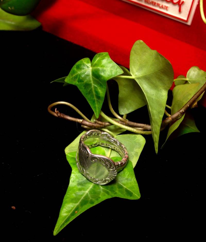 Löffel Wickelring Aus Antikem Silberbesteck von BaublesnBijouxWest