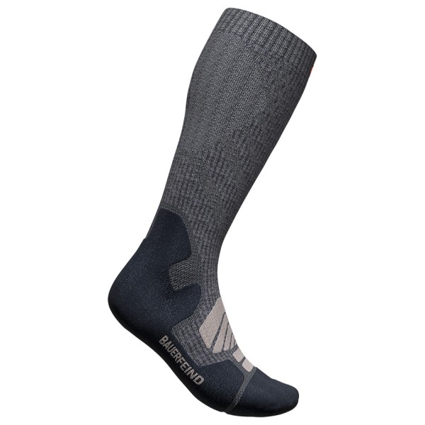 Bauerfeind Sports - Outdoor Merino Compression Socks - Kompressionssocken Gr 38-41 - L: 41-46 cm;38-41 - M: 36-41 cm;38-41 - S: 32-36 cm;42-45 - L: 41-46 cm;42-45 - M: 36-41 cm;42-45 - S: 32-36 cm;46-49 - L: 41-46 cm;46-49 - M: 36-41 cm;46-49 - S: 32-36 cm blau;grau von Bauerfeind Sports