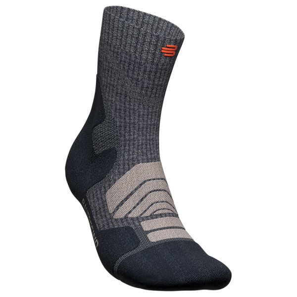 Bauerfeind Sports - Outdoor Merino Mid Cut Socks - Wandersocken Gr 38-41;42-45;46-49 grau von Bauerfeind Sports