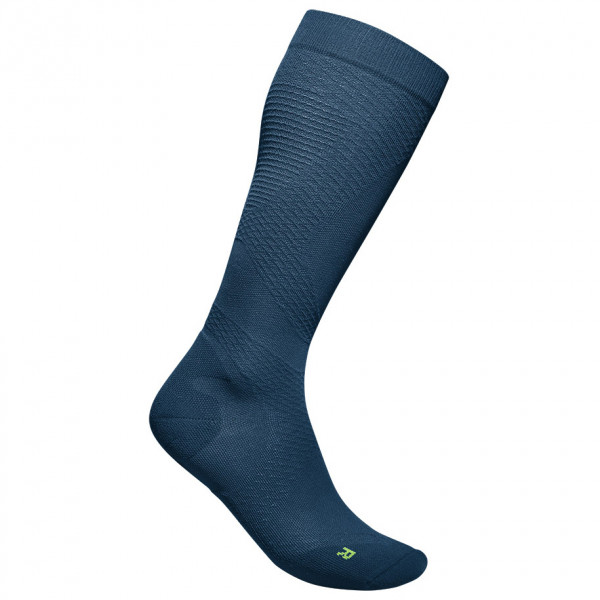 Bauerfeind Sports - Run Ultralight Compression Socks - Kompressionssocken Gr 38-40 - L: 41-46 cm;38-40 - M: 36-41 cm;38-40 - XL: 46-51 cm;41-43 - L: 41-46 cm;41-43 - M: 36-41 cm;41-43 - S: 31-36 cm;41-43 - XL: 46-51 cm;44-46 - L: 41-46 cm;44-46 - M: 36-41 cm;44-46 - S: 31-36 cm;44-46 - XL: 46-51 cm schwarz;weiß/grau von Bauerfeind Sports