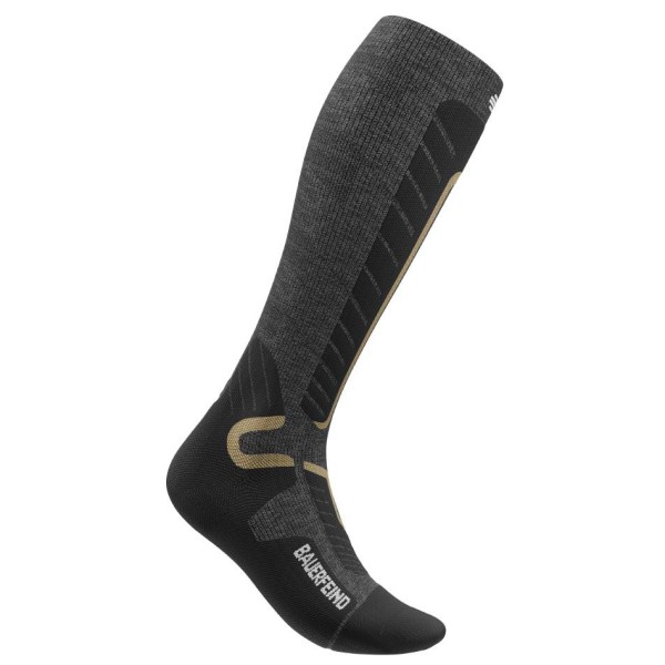 Bauerfeind Sports - Ski Alpine Compression Socks - Skisocken Gr 42-45 - L: 41-46 cm schwarz/grau von Bauerfeind Sports