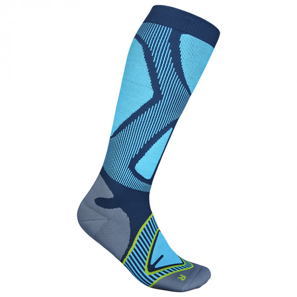 Bauerfeind Sports - Ski Performance Compression Socks - Kompressionssocken Gr 41-43 - M: 36-41 cm blau von Bauerfeind Sports