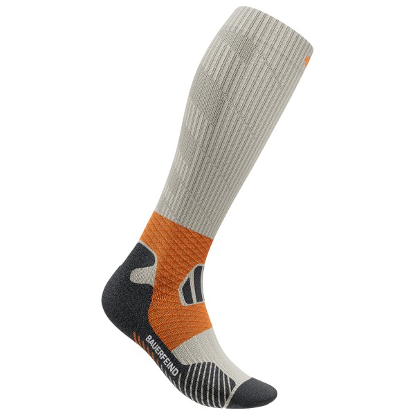Bauerfeind Sports - Trail Run Compression Socks - Laufsocken Gr 42-45 - L: 41-46 cm grau von Bauerfeind Sports