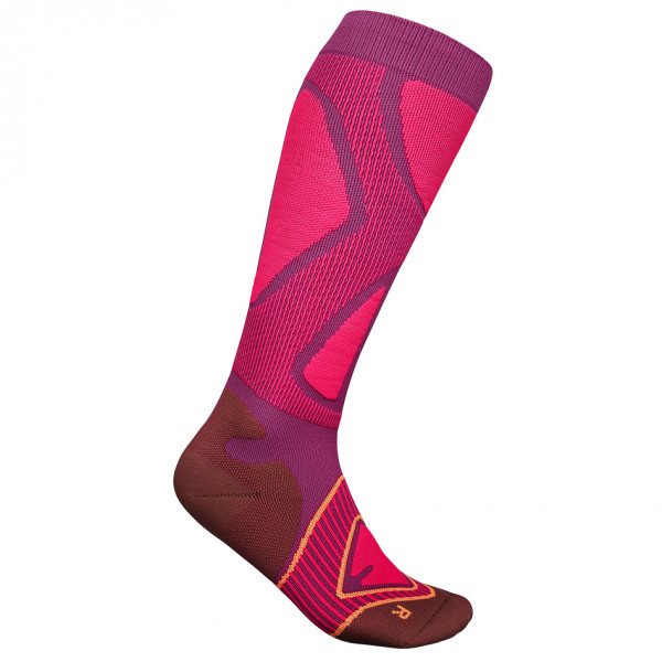 Bauerfeind Sports - Women's Ski Performance Compr. Socks - Kompressionssocken Gr 41-43 - M: 36-41 cm rosa von Bauerfeind Sports