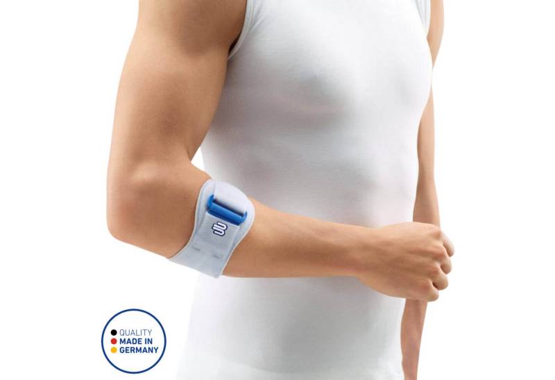 Bauerfeind Ellenbogenbandage EpiPoint Schmerzlindernde Ellenbogenspange, Titan, Made in Germany von Bauerfeind