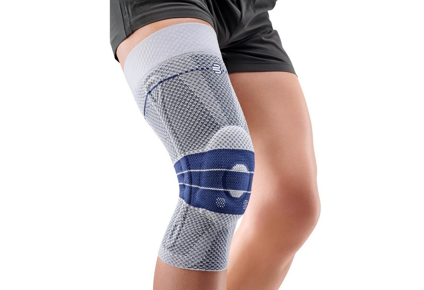 Bauerfeind Kniebandage GenuTrain Comfort Unisex mit Silikonrand, Beidseitig tragbar von Bauerfeind