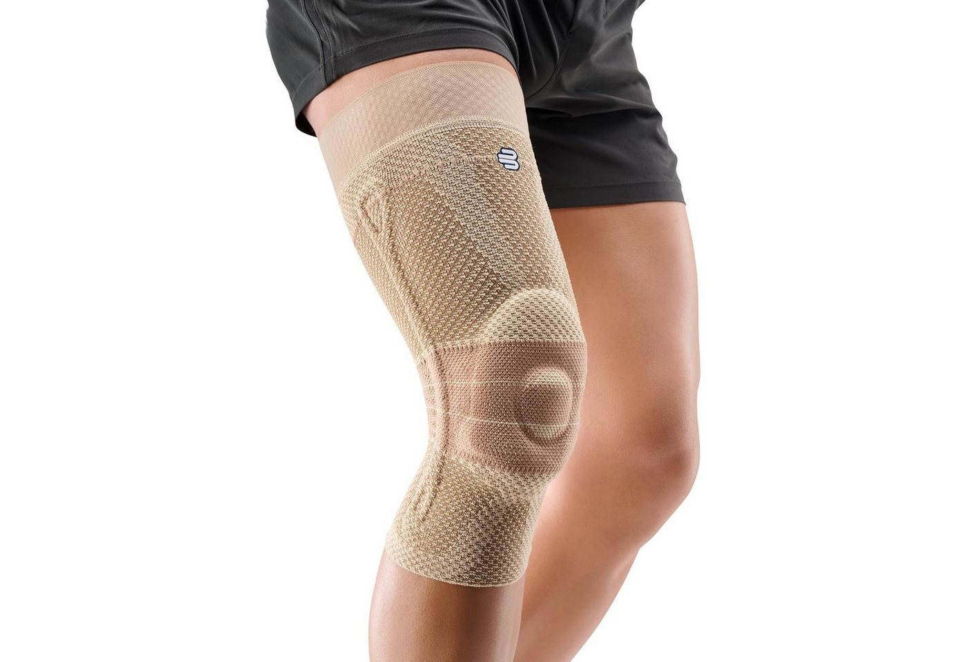Bauerfeind Kniebandage GenuTrain Comfort Unisex mit Silikonrand, Beidseitig tragbar von Bauerfeind