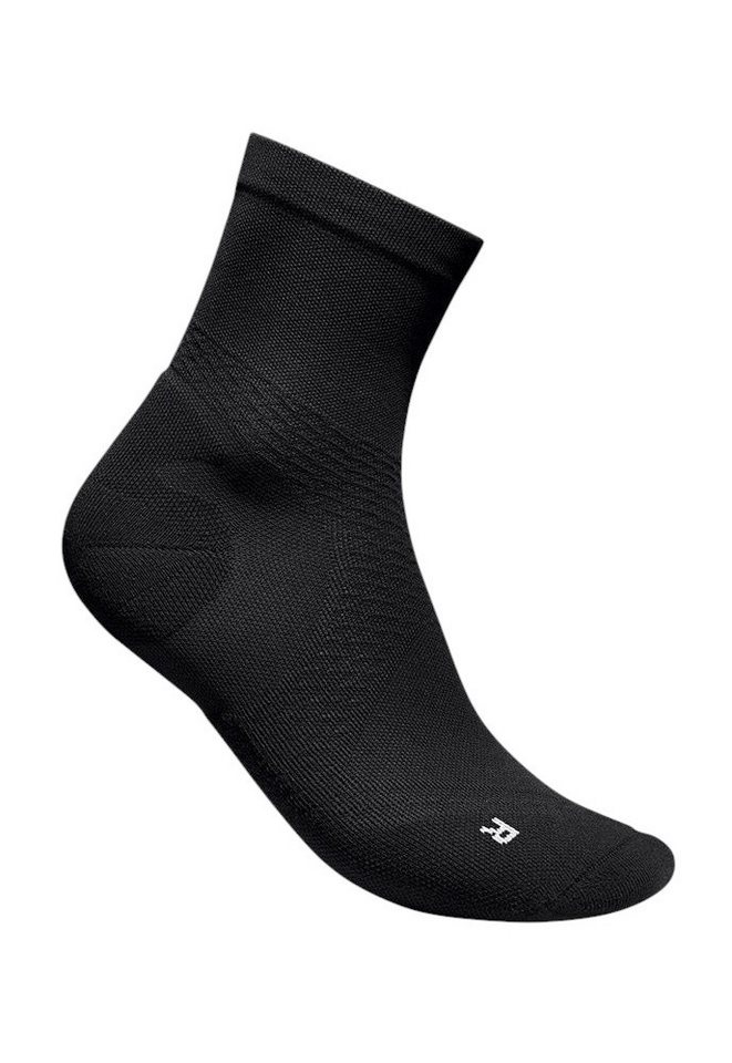 Bauerfeind Sportsocken Run Ultralight Mid Cut (Kompressionssocke) schwarz Herren - 1 Paar von Bauerfeind
