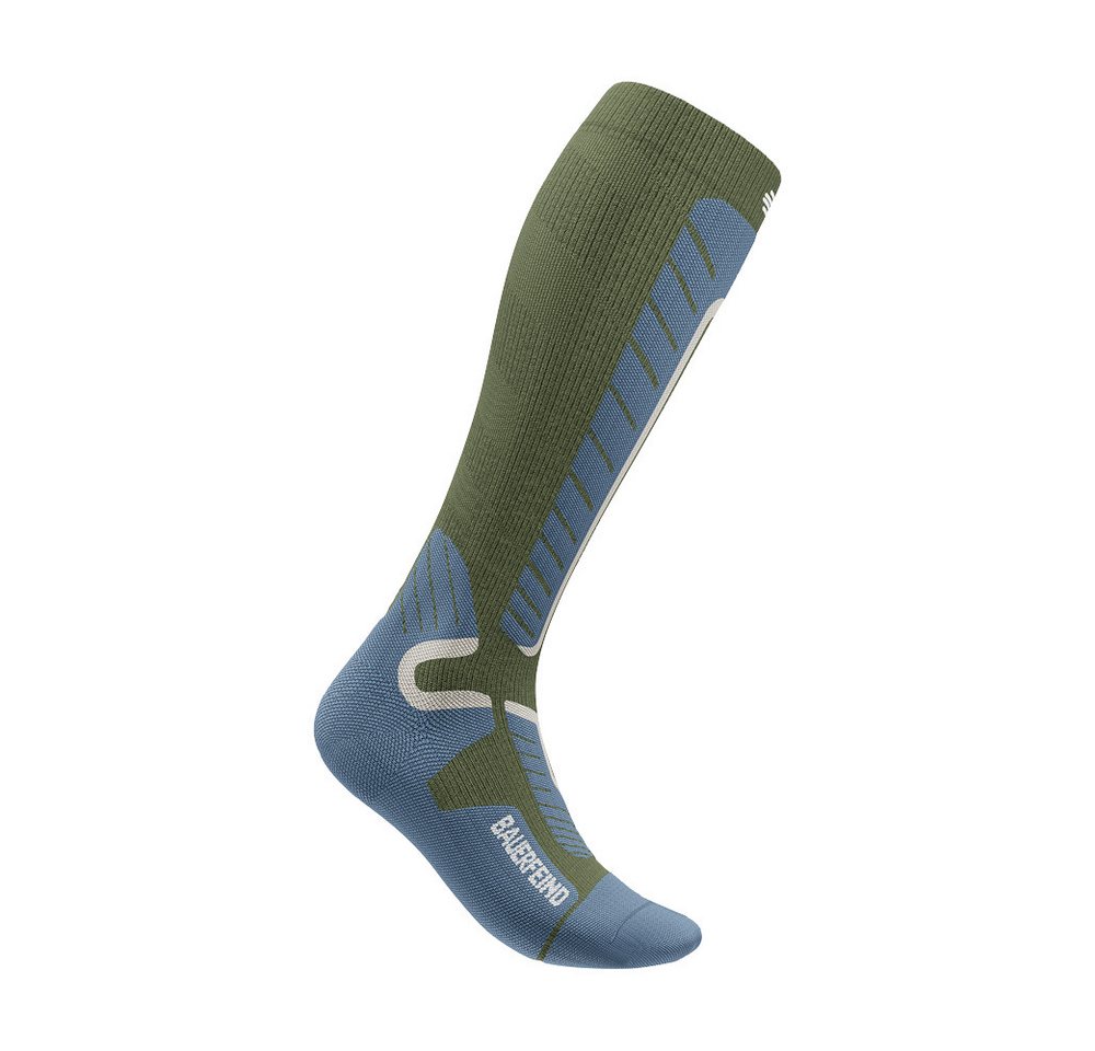 Bauerfeind Sportsocken SKI ALPINE COMPRESSION SOCKS für Alpinski und Snowboard, mit ausgesparten Polsterzonen von Bauerfeind