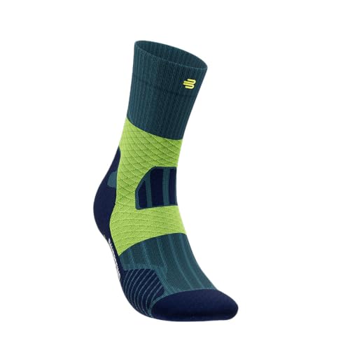 BAUERFEIND Trailrunning-Socken „Trail Run Mid Cut Socks“, Mittellange Damen Sportsocken mit Kompression, Stabilität im Sprunggelenk, 1 Paar von BAUERFEIND