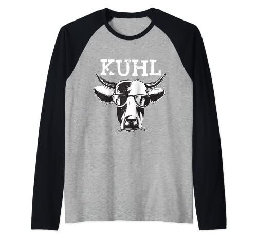 Bauern Shirt Coole Kuh Damen und Herren. Bauern Geschenk Raglan von Bauern Shop IBK