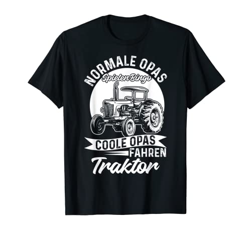 Herren Landwirt Traktor Coole Opas Fahren Traktor T-Shirt von Bauern Vatertag Trekker Lustige Geschenke