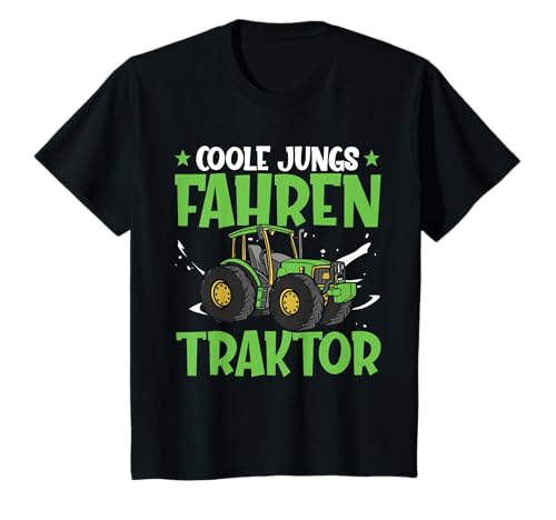 Bauernhof Coole Jungs Fahren Traktor Felder T-Shirt von Bauernhof Junge Kleidung