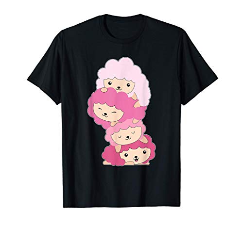 Erdbeer Schafe Lämmchen Bauernhoftiere Junge Mädchen Tiere T-Shirt von Bauernhoftiere Geschenke By Ben