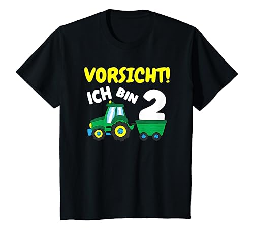 Kinder Junge Ich bin 2 Traktor 2. Geburtstag Bauer 2 Jahre Kind T-Shirt von Bauernjunge 2. Geburtstag Bauernhof Geschenke