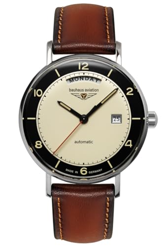 Bauhaus Aviation Vintage Pilot, Automatik, 24622 von Bauhaus