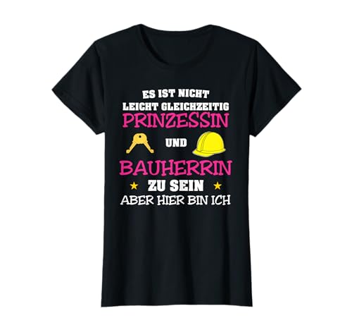 Bauherrin Richtfest Geschenkideen Damen Prinzessin Hausbau T-Shirt Schwarz S Kurzarm Klassische Passform Polyester 100% Einfarbig Klassisch Frauen Bauherrin Richtfest Geschenkideen Damen Prinzessin Hausbau T-Shirt Schwarz S Kurzarm Klassische Passform Polyester 100% Einfarbig Klassisch Frauen von Bauherrin Richtfest Geschenkideen