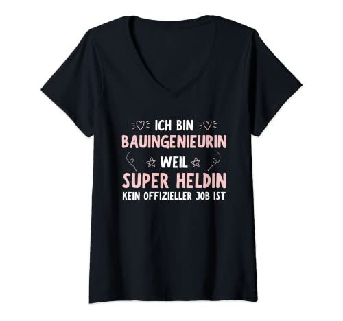Damen Bauingenieurin Geschenk-Idee Frauen Spruch Lustiges T-Shirt mit V-Ausschnitt Damen Bauingenieurin Geschenk-Idee Frauen Spruch Lustiges T-Shirt mit V-Ausschnitt von Bauingenieurin Geschenk-Idee Store