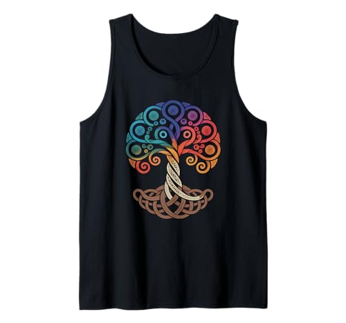Farbiger Baum des Lebens Wikinger Tree of Life Thor Walhalla Tank Top Farbiger Baum des Lebens Wikinger Tree of Life Thor Walhalla Tank Top von Baum des Lebens von Odin Asgard Designs