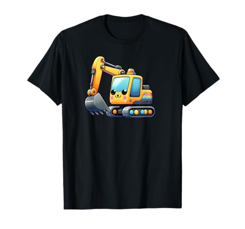 Bagger für Erwachsene und Kinder T-Shirt von Baumaschinen