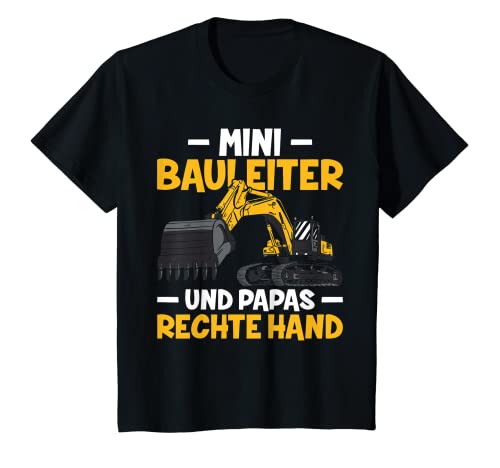 Kinder Bagger Jungs Mini Bauleiter Und Papas Rechte Hand Baumeister T-Shirt Kinder Bagger Jungs Mini Bauleiter Und Papas Rechte Hand Baumeister T-Shirt von Baumeister Bagger Outfits
