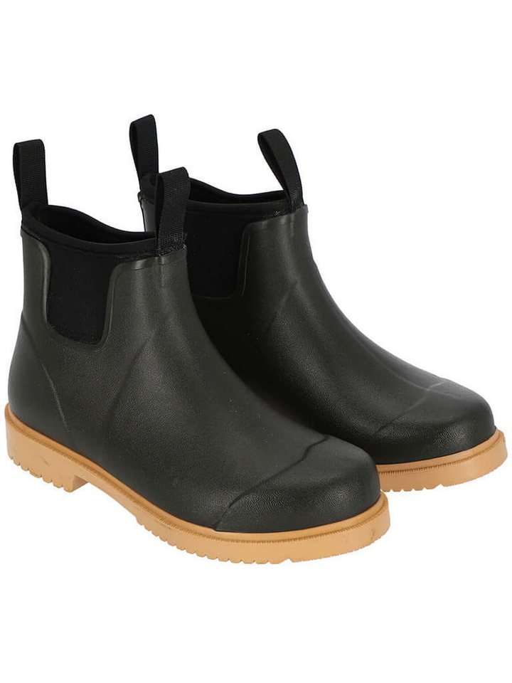 Baumfuchs Gummistiefelette Damen Halbhoher Gummistiefel unifarben mit Anziehhilfe von Baumfuchs