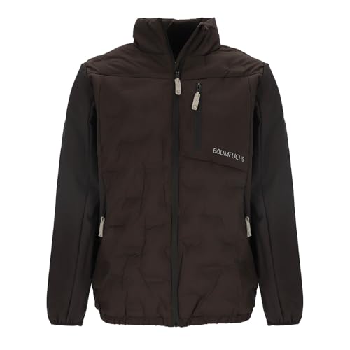 Baumfuchs Herren Steppjacke mit Stehkragen - Gesteppte Jacke mit Teilungsnähten in Dunkelbraun Größe XL von Baumfuchs