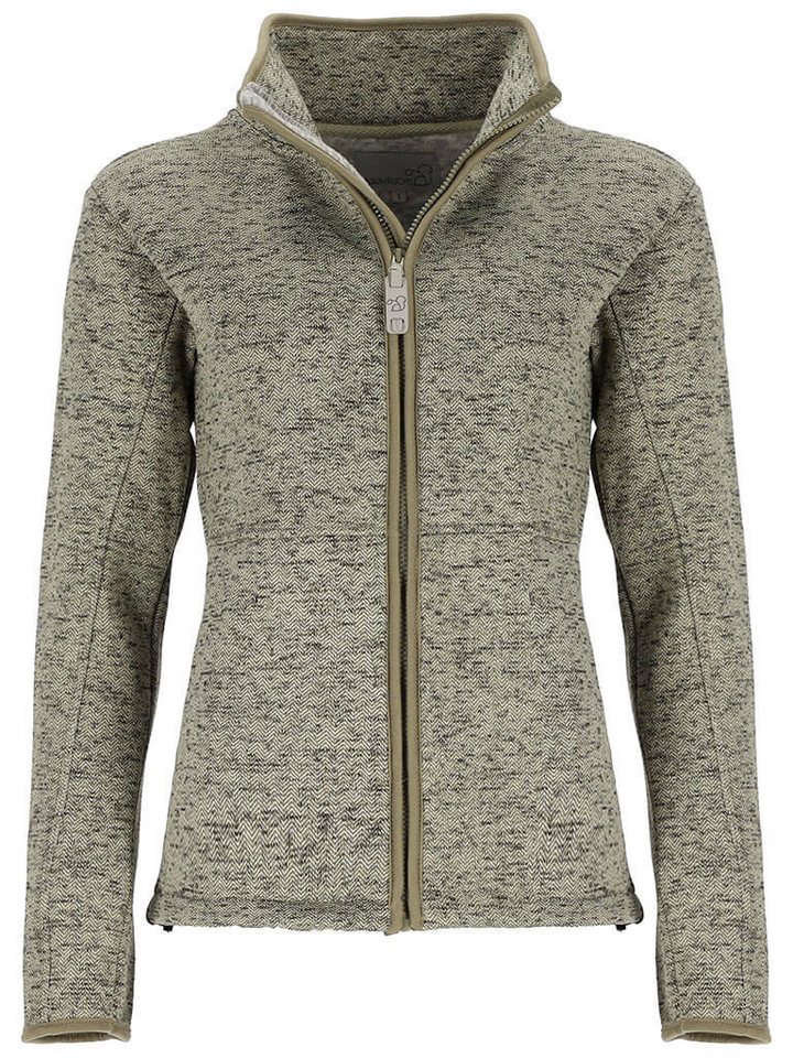 Baumfuchs Strickfleecejacke Damen Fleecejacke im Zick-Zack-Streifen-Design mit Stehkragen Baumfuchs Strickfleecejacke Damen Fleecejacke im Zick-Zack-Streifen-Design mit Stehkragen von Baumfuchs